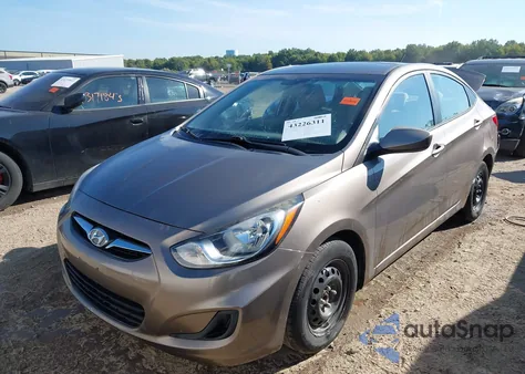2013 Hyundai Accent Gls from USA, damaged, VIN KMHCT4AE9DU486128